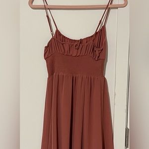Wilfred Genoa Midi Dress in Warm Sienna Red
Worn once